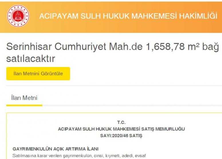 SERİNHİSAR CUMHURİYET MAHALLESİ